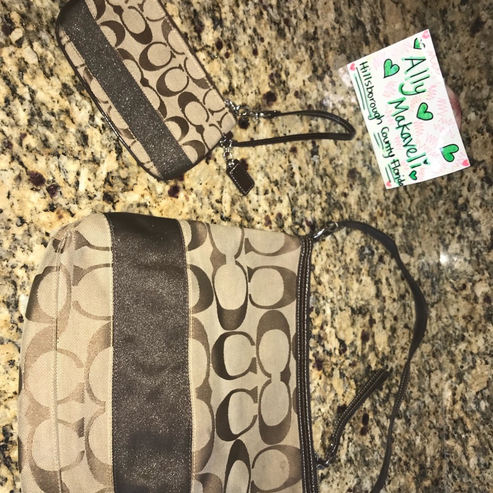 Coach Matching Purse & Wristlet